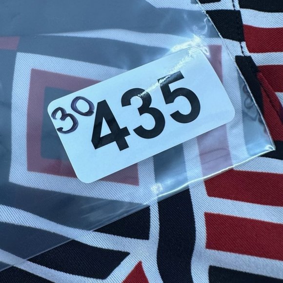 INC International Concepts Geometric Dress Buttons Collared V-Neck Long Sleeve - Picture 13 of 13